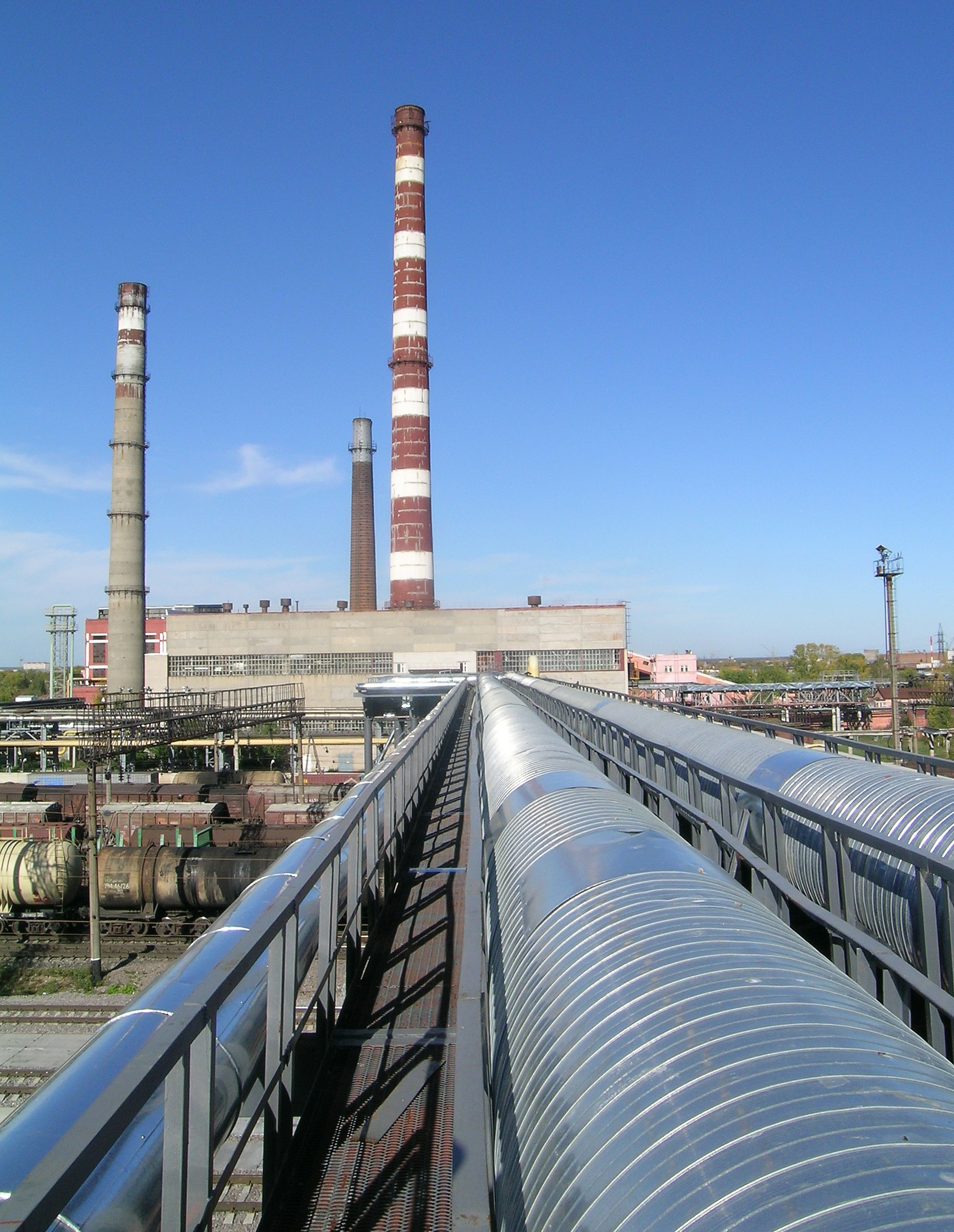 Визит губернатора Вологодской области-Вид на Вологодскую ТЭЦ